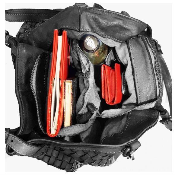 European Soft Braided Leather Most Fabulous Tote Bag Cross Body From Budapest - Picture 9 of 12